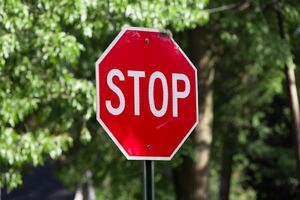 Photo d'un panneau STOP
